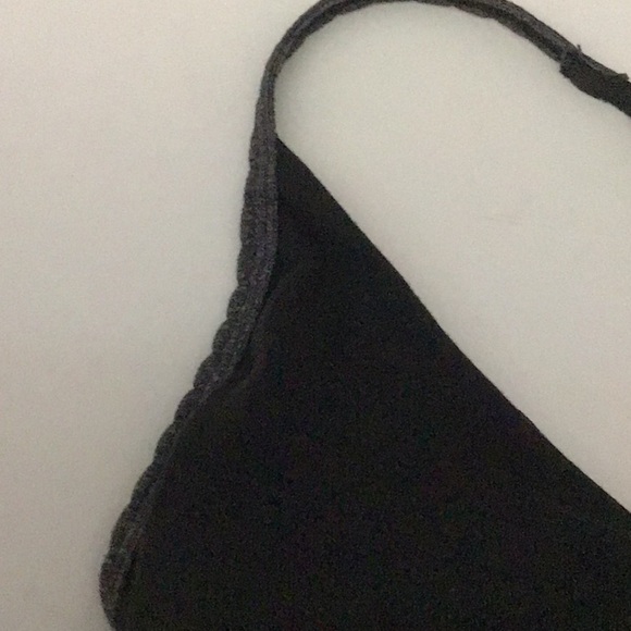 Lululemon Open Your Heart Tank Black w/Gray Sz 4 - Picture 4 of 11